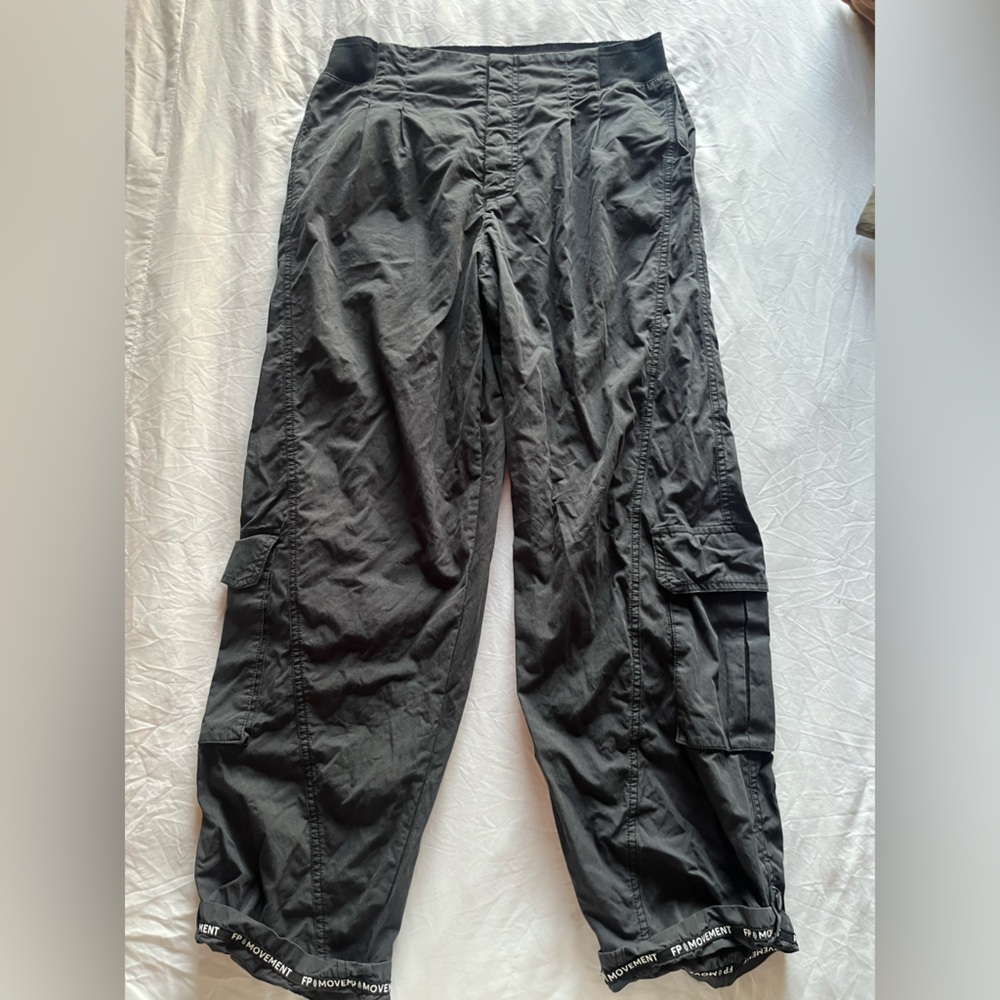 FP Movement by Free People Mesmerize Me Charcoal Pants large - Picture 3 of 7